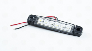 Габарит додатковий лінза 6 SMD білий white фото