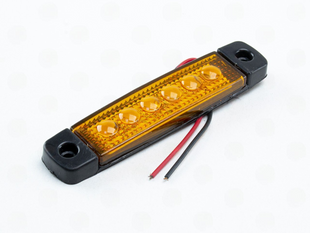 Габарит додатковий лінза 6 SMD жовтий yellow фото