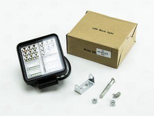 фара дополнительная LED 110х110х50 (Д/В/Ш) 45W дальний 3030 FG68 - 45W   S (квадратная) фото