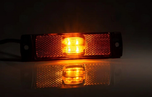 фонарь маркерн. прямоугол. оранж. 130х32мм FT-017 Z LED (12/24v) FT-017 Z LED фото