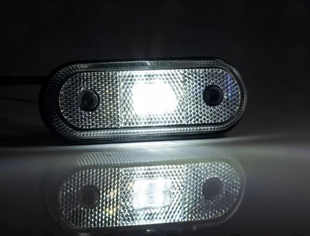 фонарь маркерн. овальный белый 120х46мм FT-020 B LED (12/24v) FT-020 B LED фото