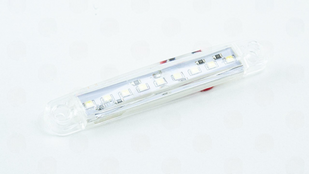 фонарь маркерн. овальный белый 100х15мм 9 LED (12/24v) (Thoc Auto) TH-910 фото